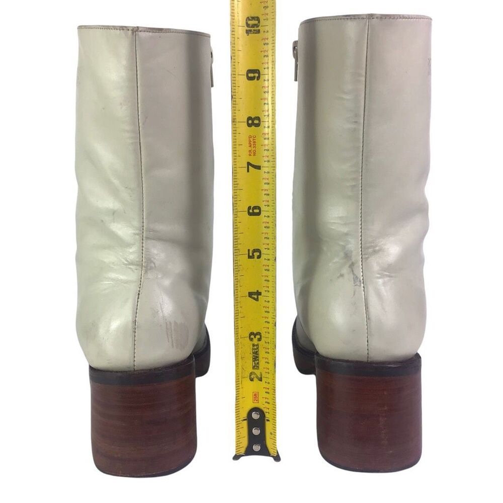 Durango Madden Style Vintage 90s Y2K Bratz Chunky White Cream Platform Boots 9 - Picture 9 of 11